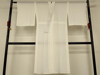 平和屋着物＊夏物 長襦袢 絽 鳥の子色 反端付き 五泉 正絹 逸品 AABD8903jd