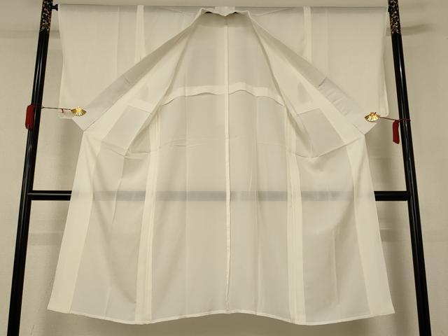 平和屋着物＊夏物 長襦袢 絽 鳥の子色 反端付き 五泉 正絹 逸品 AABD8903jd
