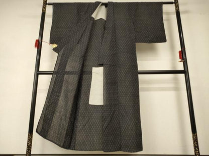 平和屋着物＊夏物 上布 絣柄 麻 逸品 AABD8906jd