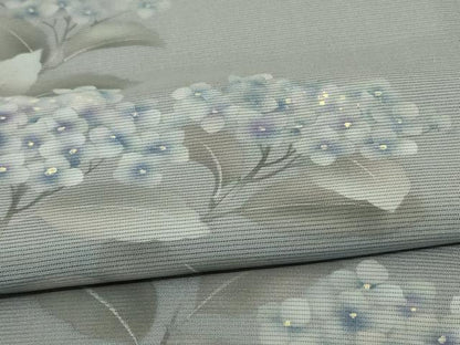 平和屋着物＊夏物 訪問着 絽 手描き 紫陽花 正絹 逸品 AABD8909jd