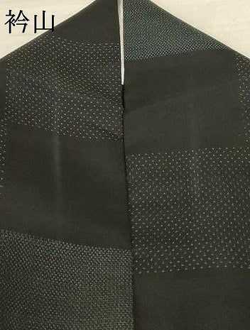 平和屋着物＊夏物 小紋 紗 変わり市松文様 正絹 逸品 AABD8911jd