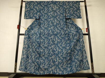平和屋着物＊夏物 小紋 絽 草花文 正絹 逸品 AABD8919jd