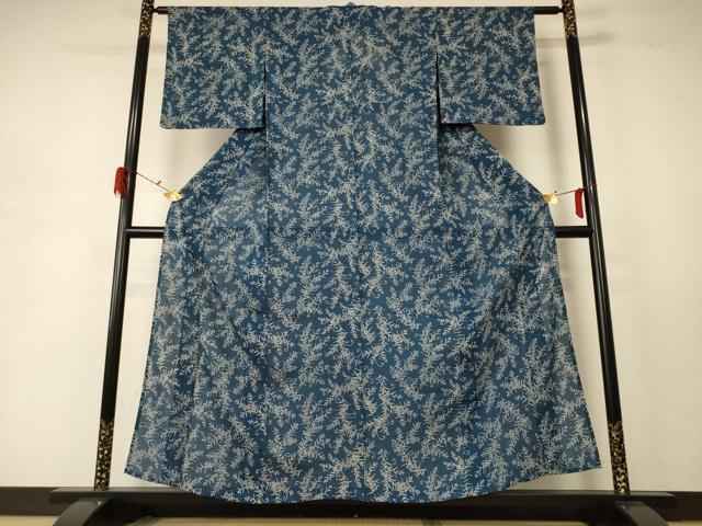 平和屋着物＊夏物 小紋 絽 草花文 正絹 逸品 AABD8919jd