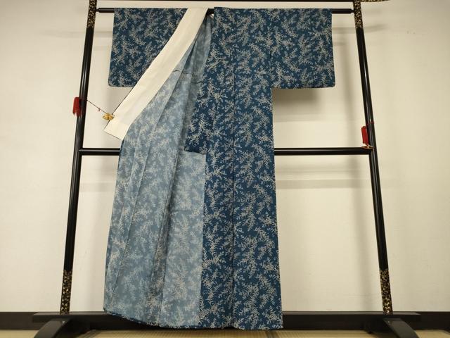 平和屋着物＊夏物 小紋 絽 草花文 正絹 逸品 AABD8919jd
