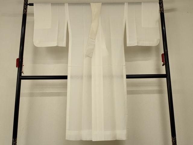 平和屋着物＊夏物 長襦袢 絽 象牙色 正絹 逸品 AABD8924jd
