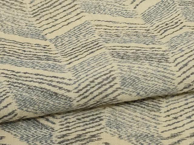 平和屋着物＊夏物 本場小千谷ちぢみ 幾何学文様 麻 逸品 AABD8930jd