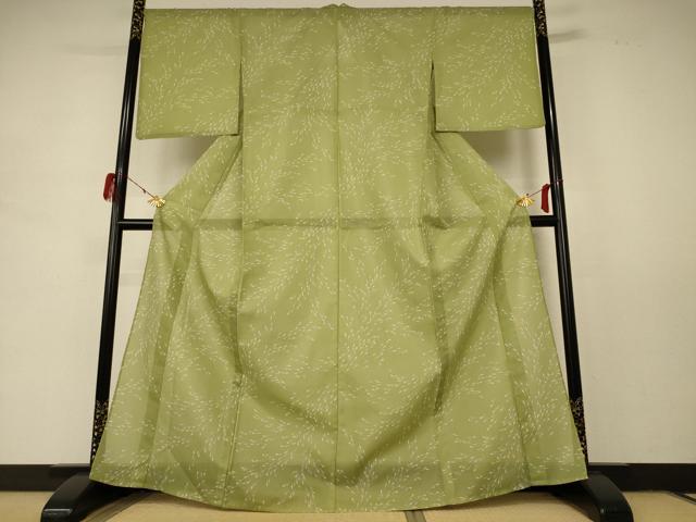 平和屋着物＊夏物 小紋 絽 メダカ 洗える着物 AABD8932jd