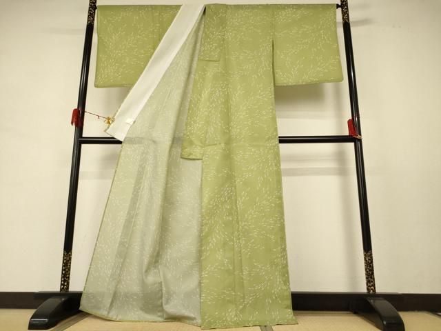 平和屋着物＊夏物 小紋 絽 メダカ 洗える着物 AABD8932jd