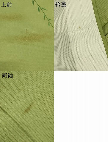平和屋着物＊夏物 訪問着 絽 人物草花文 金彩 ロング丈 洗える着物 AABD8936jd