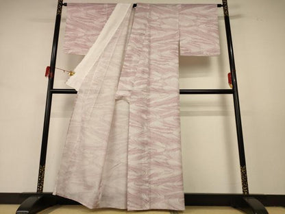 平和屋着物＊夏物 小紋 絽 流水文 洗える着物 AABD8939jd