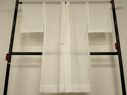 平和屋着物＊夏物　長襦袢　絽　白色　洗える着物　AABD8941jd