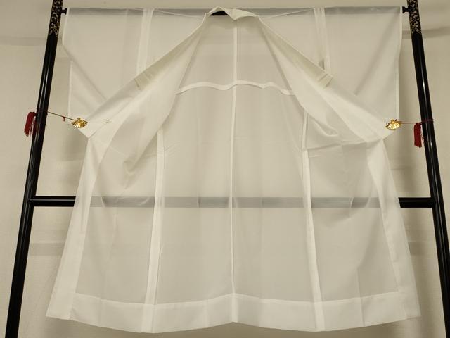 平和屋着物＊夏物　長襦袢　絽　白色　洗える着物　AABD8941jd