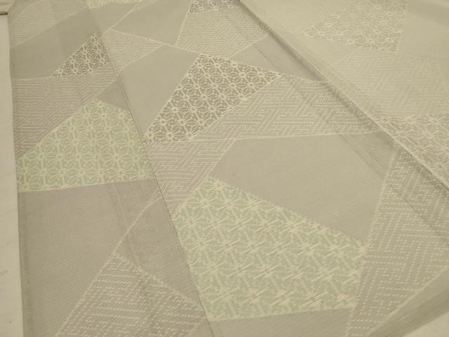 平和屋着物＊夏物 小紋 絽 切嵌吉祥文 正絹 逸品 AABD8942jd