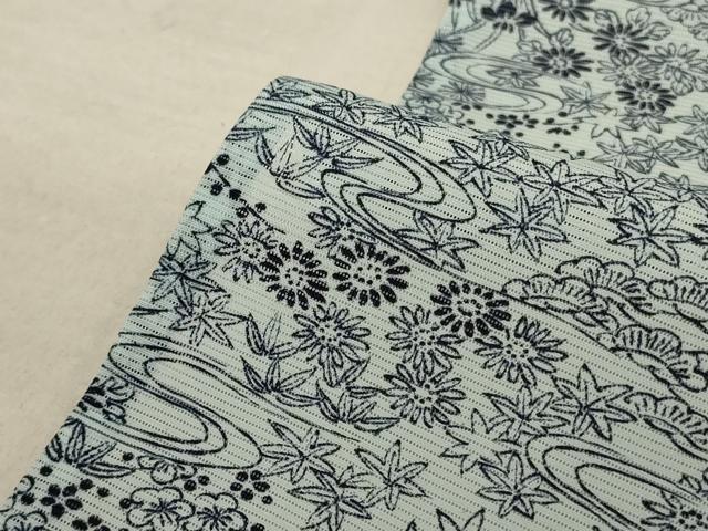 平和屋着物＊夏物 小紋 絽 松竹梅 洗える着物 AABD8945jd