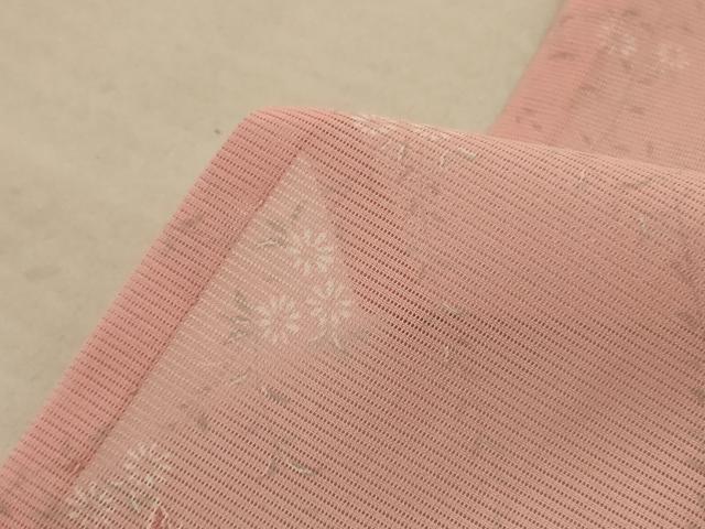 平和屋着物＊夏物 小紋 絽 花鳥文 金彩 洗える着物 AABD8954jd
