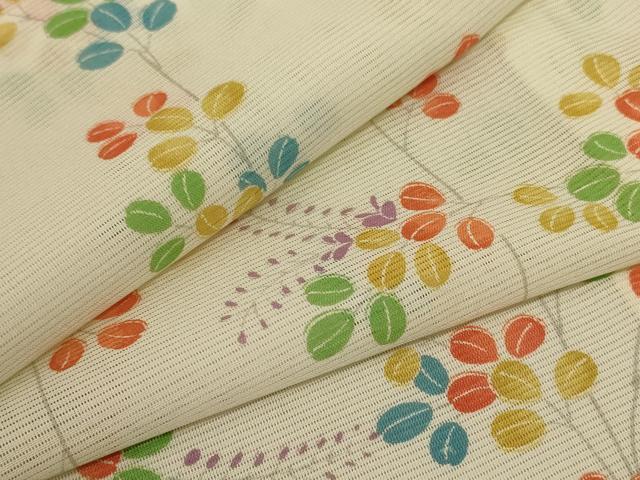 平和屋着物＊夏物　小紋　絽　萩　洗える着物　AABD8955jd 平和屋着物＊夏物 小紋 絽 萩 洗える着物 AABD8955jdの通販 by 平和屋