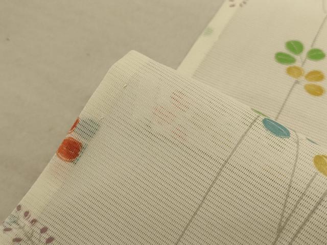 平和屋着物＊夏物　小紋　絽　萩　洗える着物　AABD8955jd 平和屋着物＊夏物 小紋 絽 萩 洗える着物 AABD8955jd