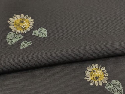平和屋着物＊夏物 小紋 絽 草花文 正絹 逸品 AABD8969jd