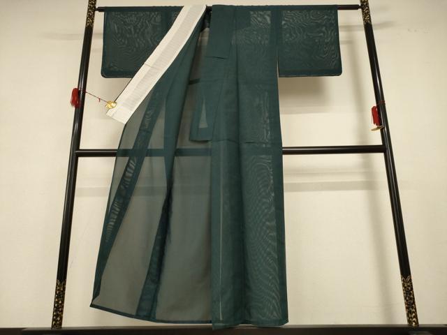 平和屋着物＊夏物 色無地 絽 百入茶色 洗える着物 未使用 AABD8975jd