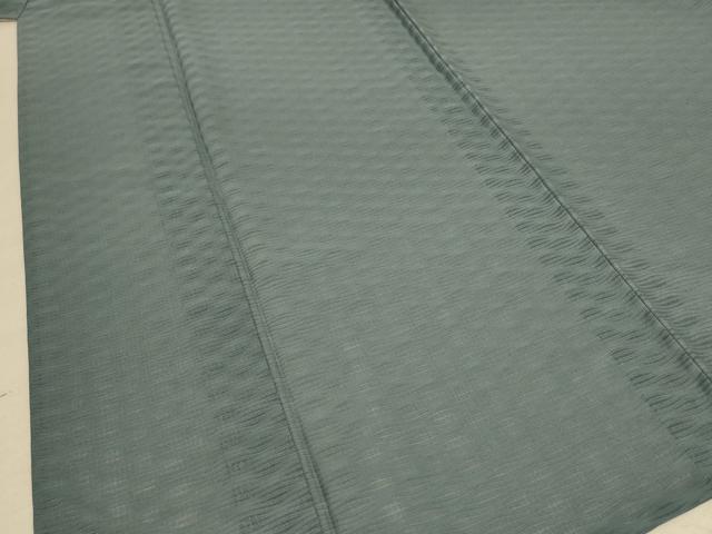 平和屋着物＊夏物 色無地 変わり絽 湊鼠色 正絹 逸品 AABD8977jd