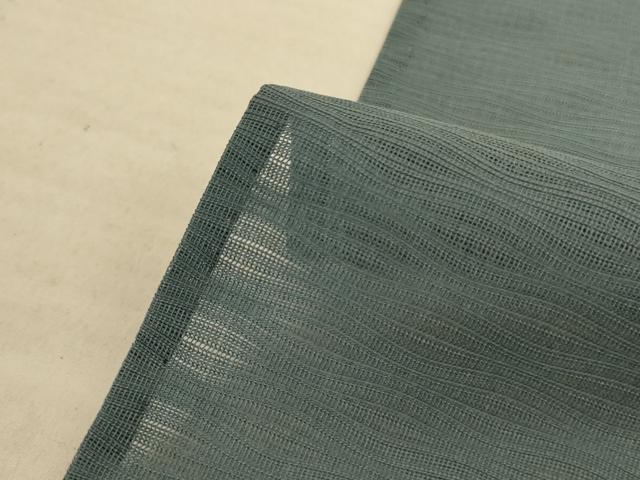 平和屋着物＊夏物 色無地 変わり絽 湊鼠色 正絹 逸品 AABD8977jd
