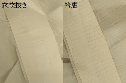 平和屋着物＊夏物 長襦袢 絽 白色 洗える着物 AABD8978jd