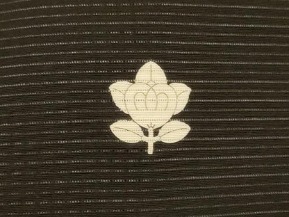 平和屋着物＊夏物 黒留袖 絽 色紙人物花文 金彩 正絹 逸品 AABD8983jd