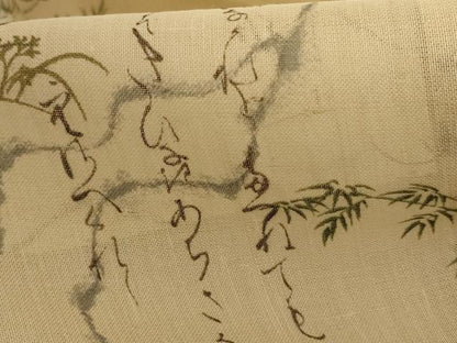 平和屋着物＊夏物 紗紬 文字文 正絹 逸品 AABD8987jd