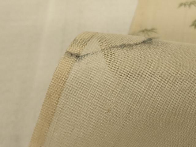 平和屋着物＊夏物 紗紬 文字文 正絹 逸品 AABD8987jd
