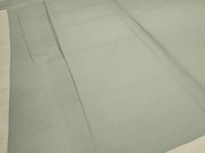 平和屋着物＊夏物 色無地 絽 千草鼠色 正絹 逸品 AABD8988jd