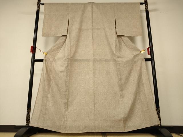 平和屋着物＊夏物 本場大島紬 夏大島 幾何学文様 正絹 逸品 AABD8991jd