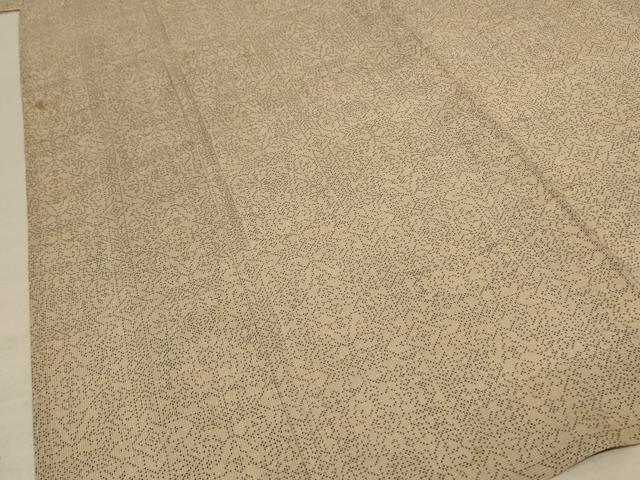 平和屋着物＊夏物 本場大島紬 夏大島 幾何学文様 正絹 逸品 AABD8991jd
