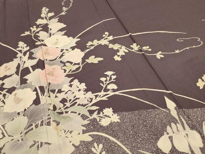 平和屋着物＊夏物 訪問着 絽 草花文 金彩 正絹 逸品 AABD8998jd