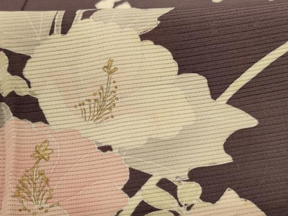平和屋着物＊夏物 訪問着 絽 草花文 金彩 正絹 逸品 AABD8998jd