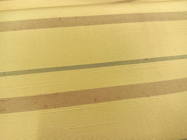 平和屋着物■上質な紬　横縞　正絹　逸品　AABD9058oa