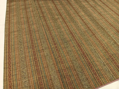 平和屋着物■上質な紬　間道　正絹　逸品　AABD9062oa