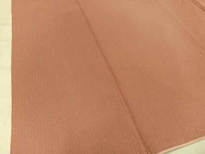 平和屋着物■江戸小紋　万筋　灰梅色×甚三紅色　正絹　逸品　AABD9074oa