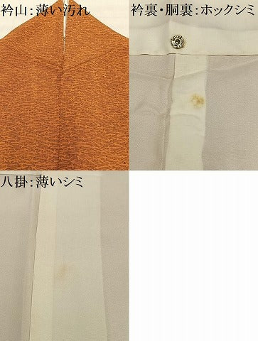平和屋着物■上質な小紋　作家物　敷松葉文　正絹　逸品　AABD9082oa