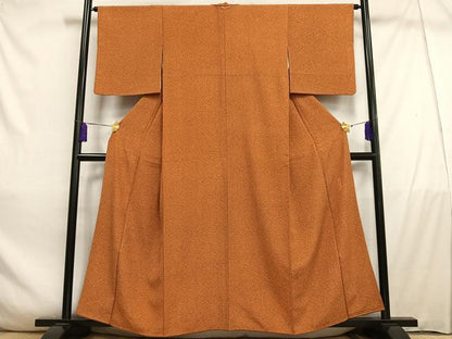 平和屋着物■上質な小紋　作家物　敷松葉文　正絹　逸品　AABD9082oa
