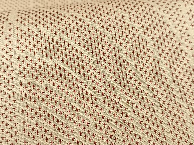 平和屋着物■上質な紬　幾何学文様　正絹　逸品　AABD9085oa
