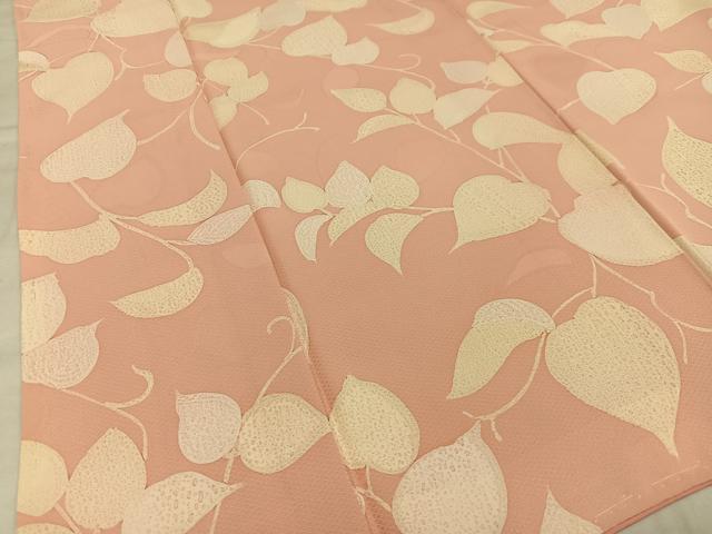 平和屋着物■上質な小紋　地紋起こし　蔦の葉文　正絹　逸品　AABD9086oa