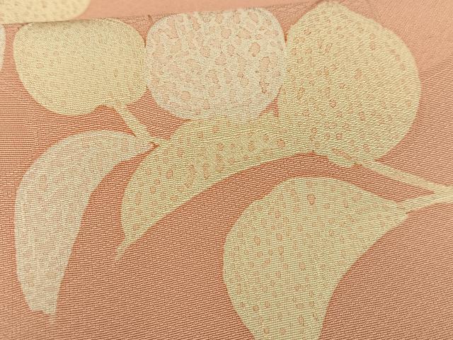 平和屋着物■上質な小紋　地紋起こし　蔦の葉文　正絹　逸品　AABD9086oa