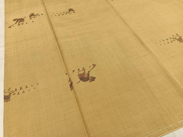 平和屋着物■上質な紬 人物文 正絹 逸品 AABD9098oa