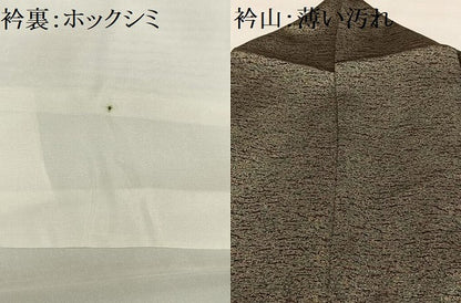 平和屋着物■上質な小紋　霞文　正絹　逸品　AABD9099oa