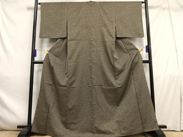 平和屋着物■上質な小紋　霞文　正絹　逸品　AABD9099oa