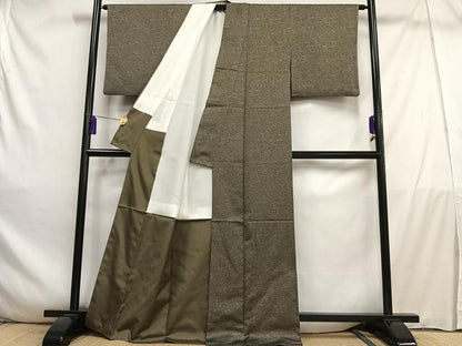 平和屋着物■上質な小紋　霞文　正絹　逸品　AABD9099oa