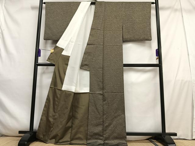 平和屋着物■上質な小紋　霞文　正絹　逸品　AABD9099oa