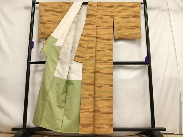 平和屋着物■上質な紬 霞文 正絹 逸品 AABD9100oa