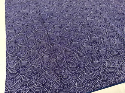 平和屋着物■上質な小紋　青海波　正絹　逸品　AABD9108oa