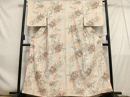 平和屋着物■上質な小紋　花鼓文　暈し染め　金彩　正絹　逸品　AABD9133oa